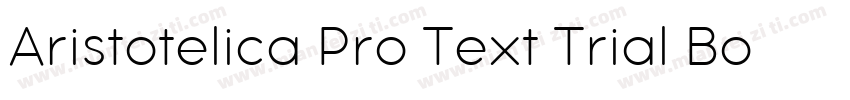 Aristotelica Pro Text Trial Bold字体转换
